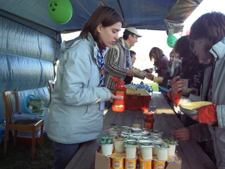 la file pour manger... comme au self ;)